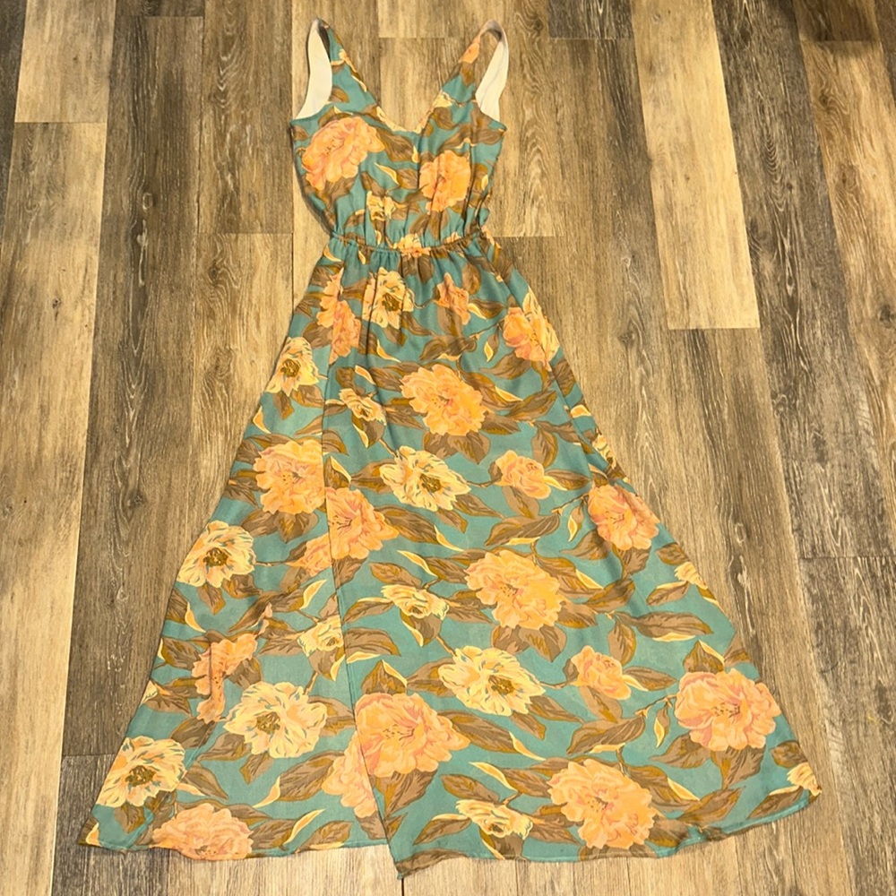 Show me your Mumu- floral print maxi dress- perfect for weddings, bridesmaid SM